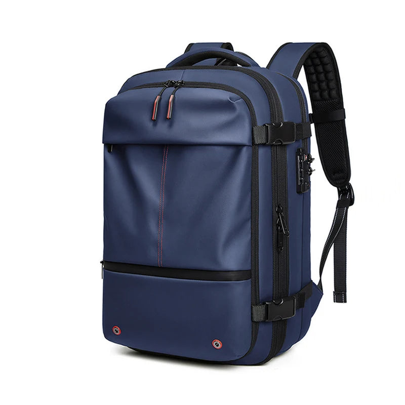 Water Resistant TSA Lock Ready Vacuum Compression Travel Backpack