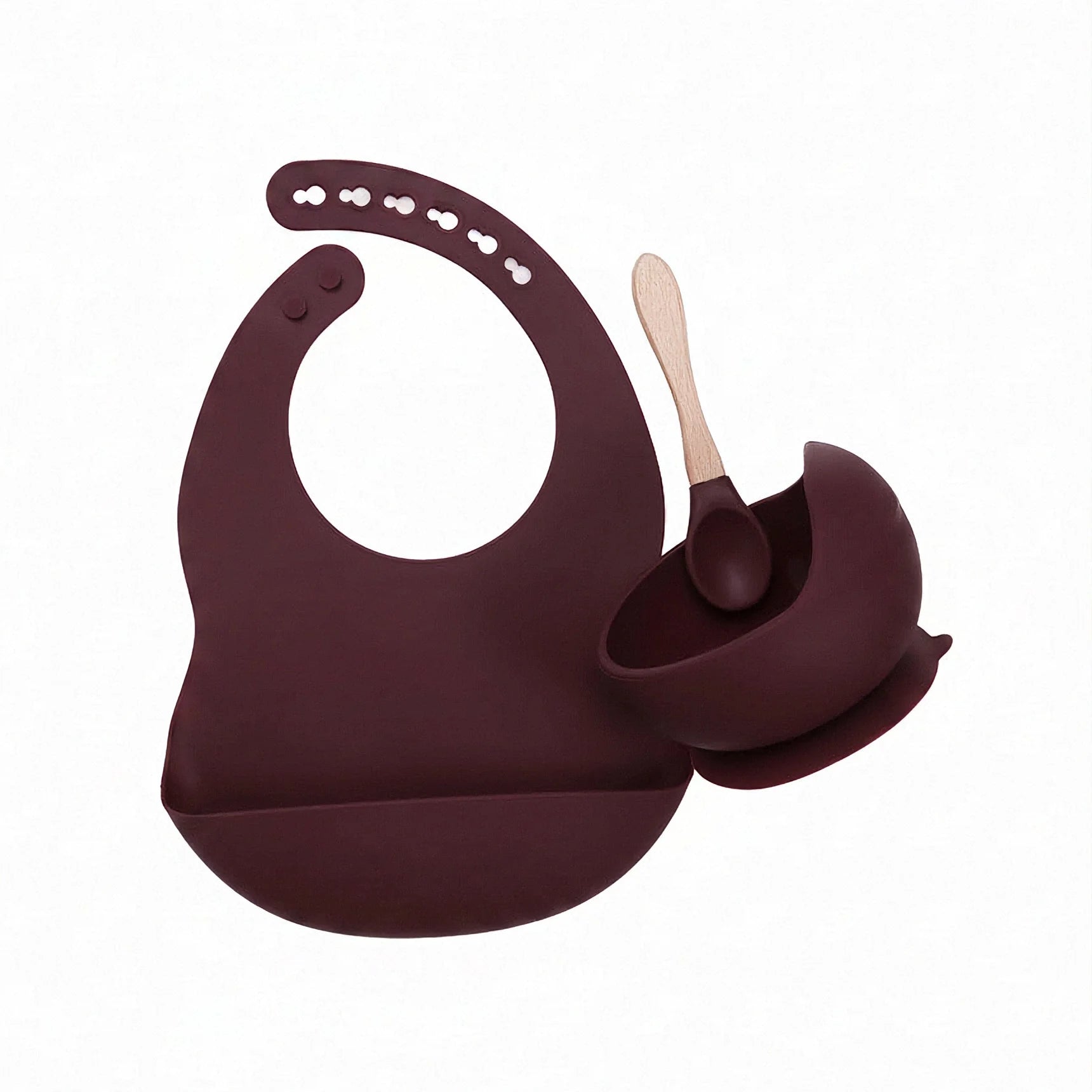 3 Piece Silicone Baby Feeding Set For Mess Free Mealtime
