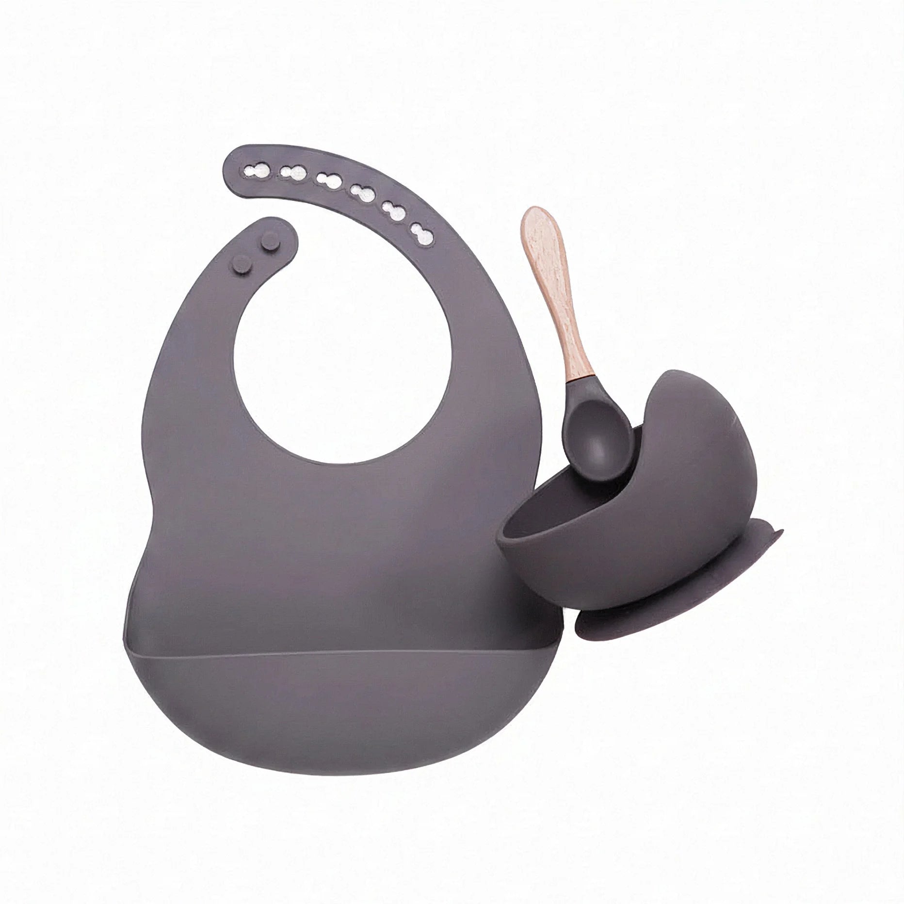 3 Piece Silicone Baby Feeding Set For Mess Free Mealtime
