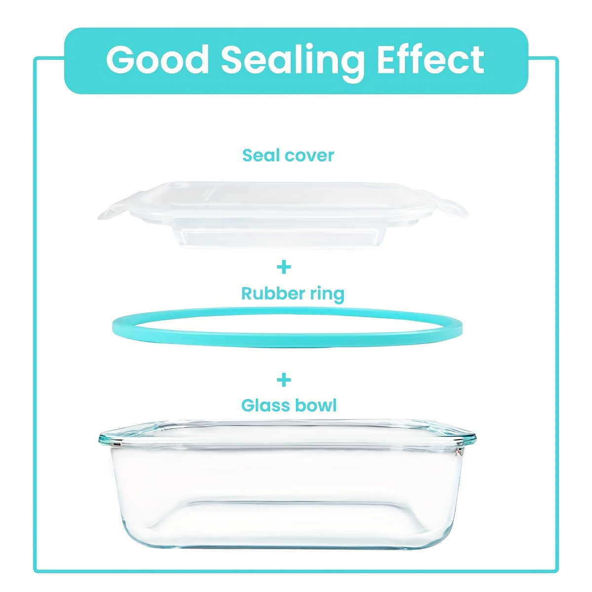 16 Piece Glass Food Storage Containers with Lids – Durable Set