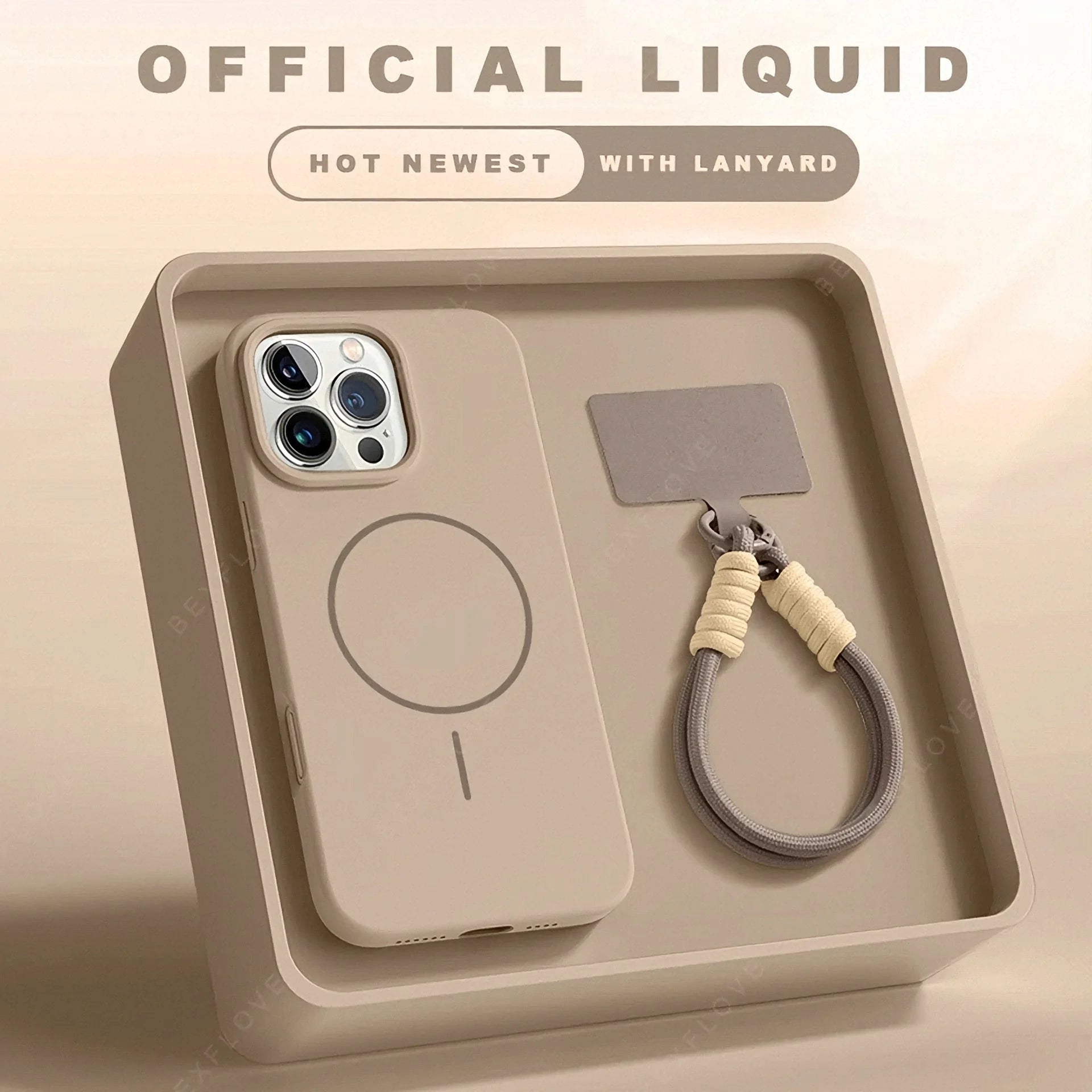 Magnetic iPhone Case With Lanyard And MagSafe Support