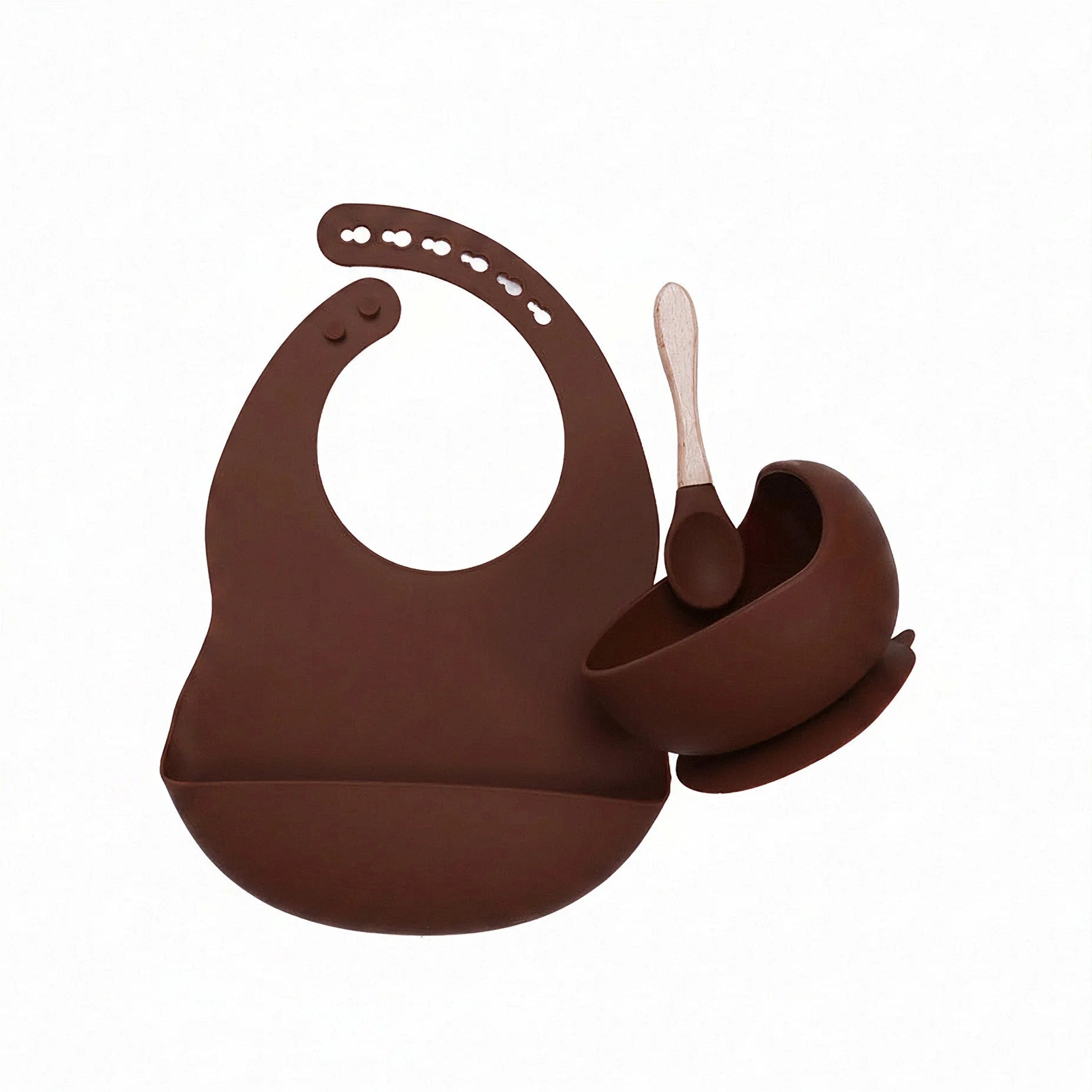 3 Piece Silicone Baby Feeding Set For Mess Free Mealtime