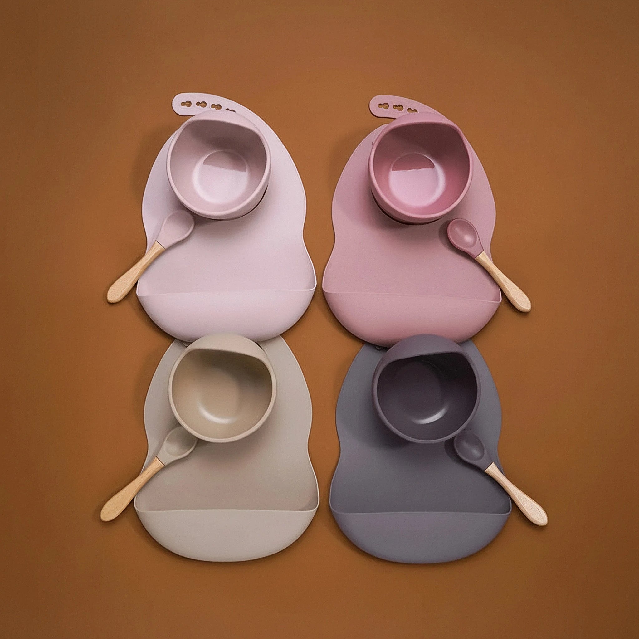 3 Piece Silicone Baby Feeding Set For Mess Free Mealtime