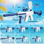 New Rechargeable Electric Water Gun Automatic Squirt Rifle Toy Gun