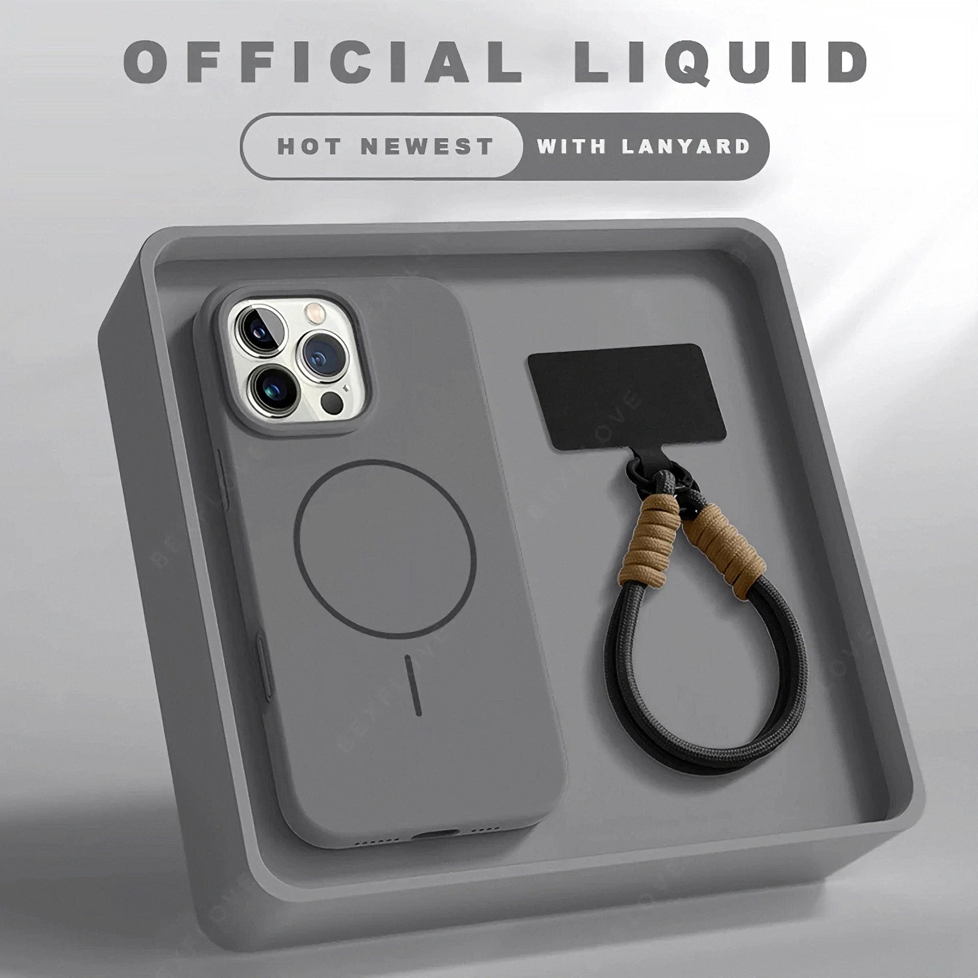 Magnetic iPhone Case With Lanyard And MagSafe Support