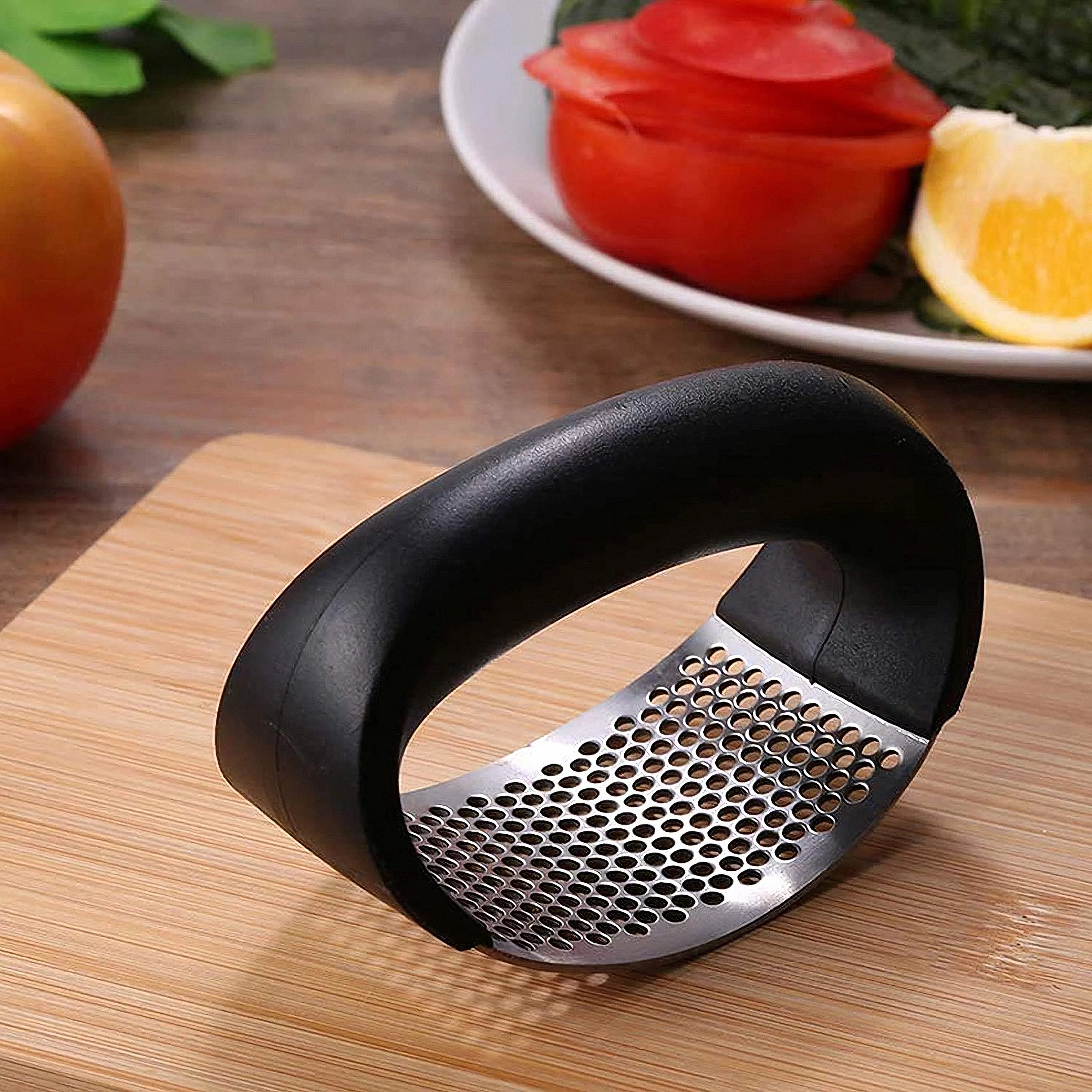 Stainless Steel Garlic Press Crusher For Easy Mincing Kitchen Tools