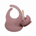 3 Piece Silicone Baby Feeding Set For Mess Free Mealtime