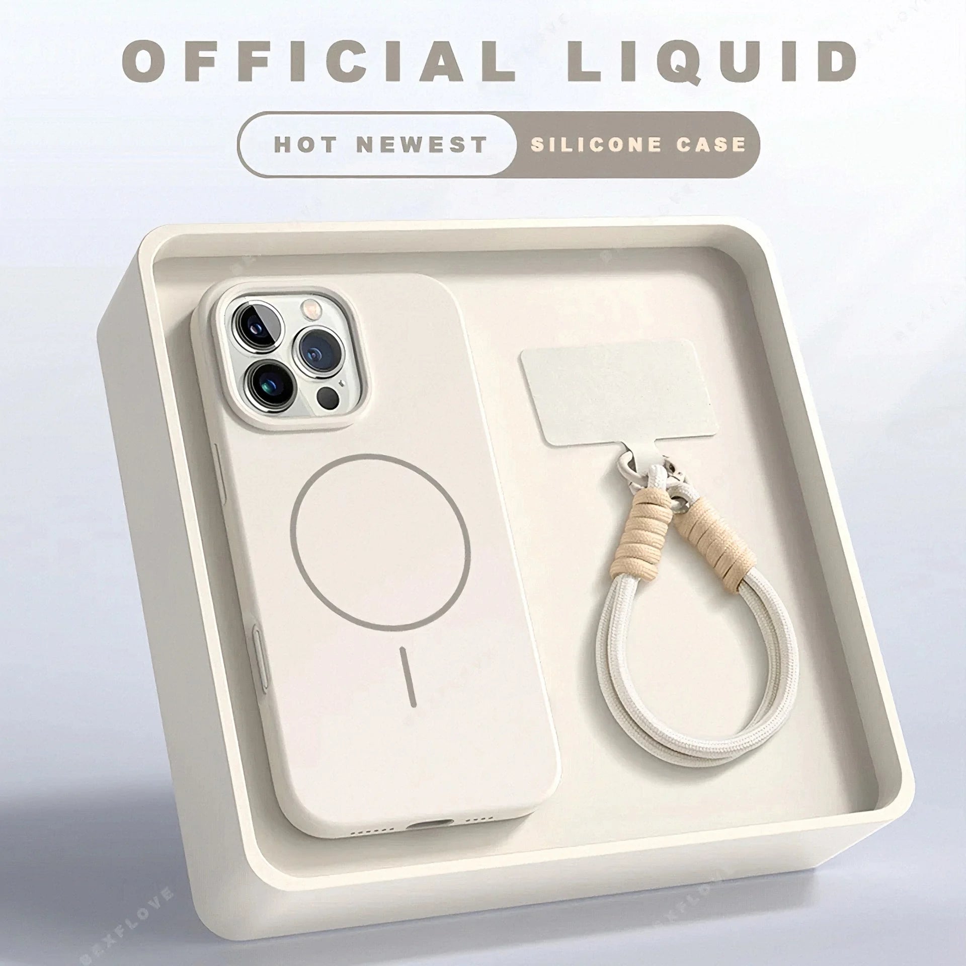 Magnetic iPhone Case With Lanyard And MagSafe Support