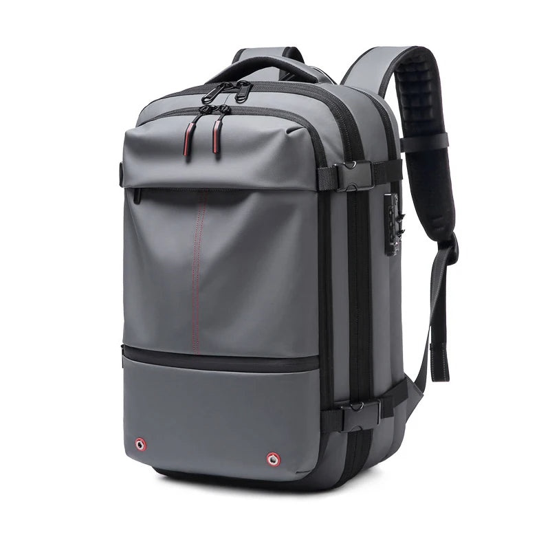 Water Resistant TSA Lock Ready Vacuum Compression Travel Backpack
