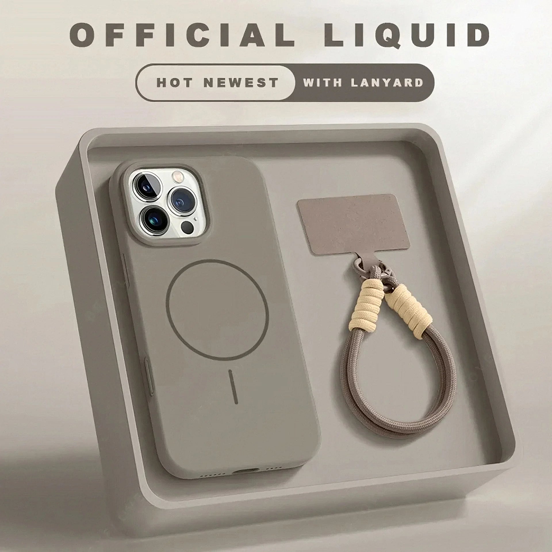 Magnetic iPhone Case With Lanyard And MagSafe Support