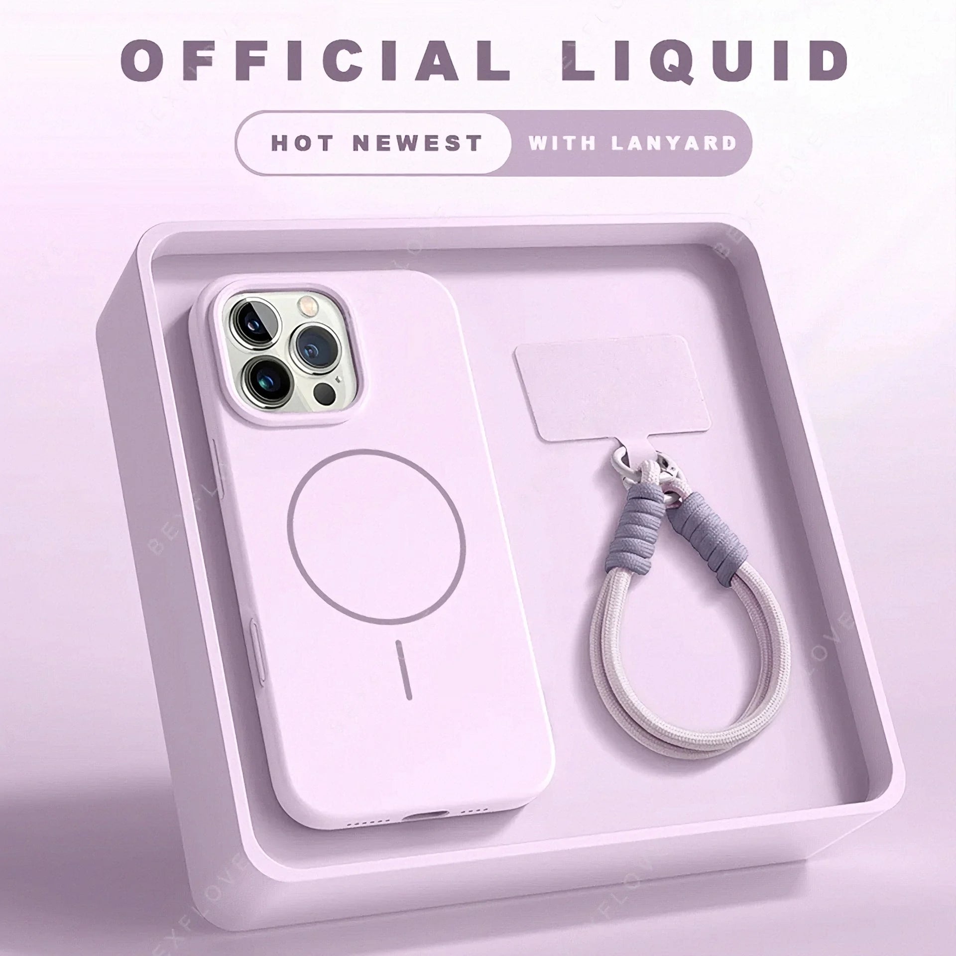 Magnetic iPhone Case With Lanyard And MagSafe Support