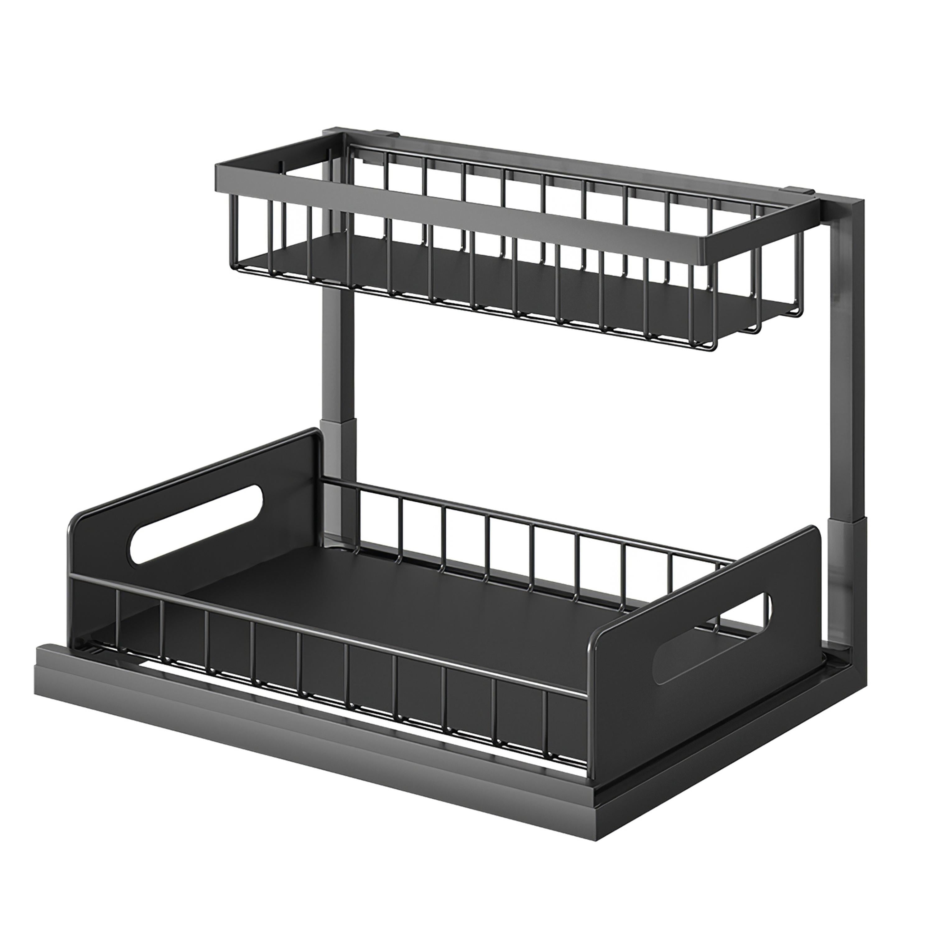 Under Sink Organizers – Sliding Drawer Storage Shelf for Kitchen & Bathroom