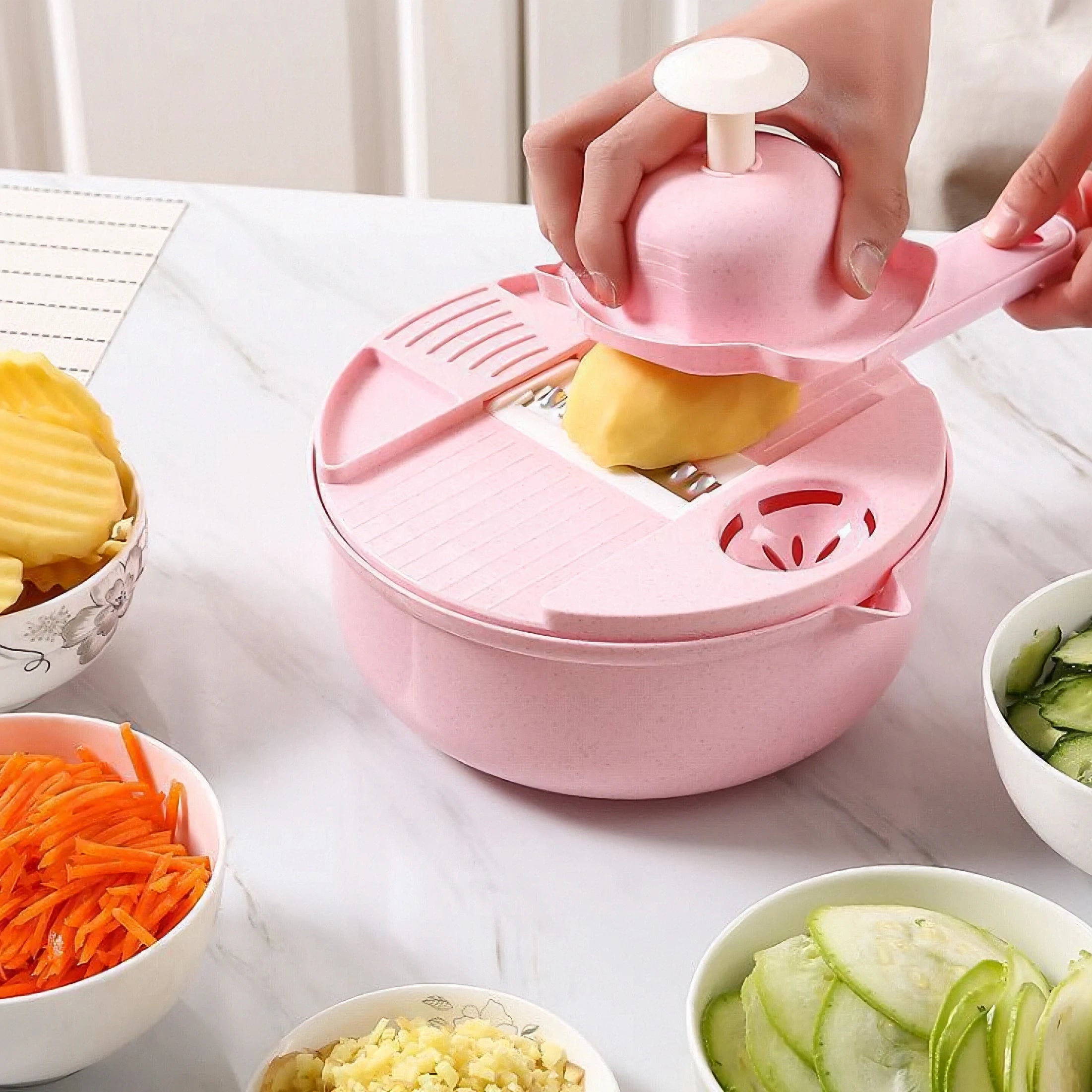 Multifunctional Salad Chopper With Precision Cutting Blades
