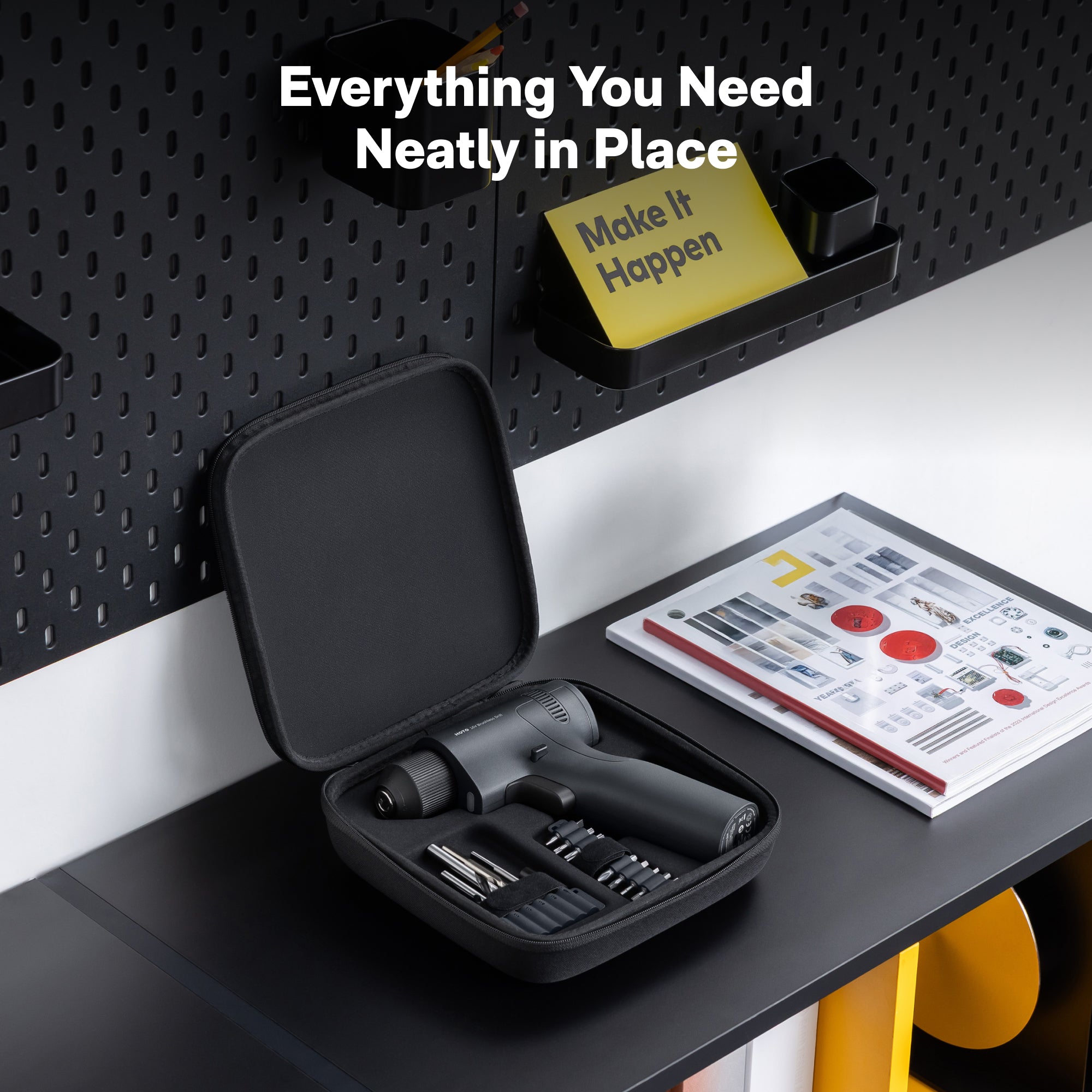 HOTO 16V Brushless Drill - Drill with Confidence