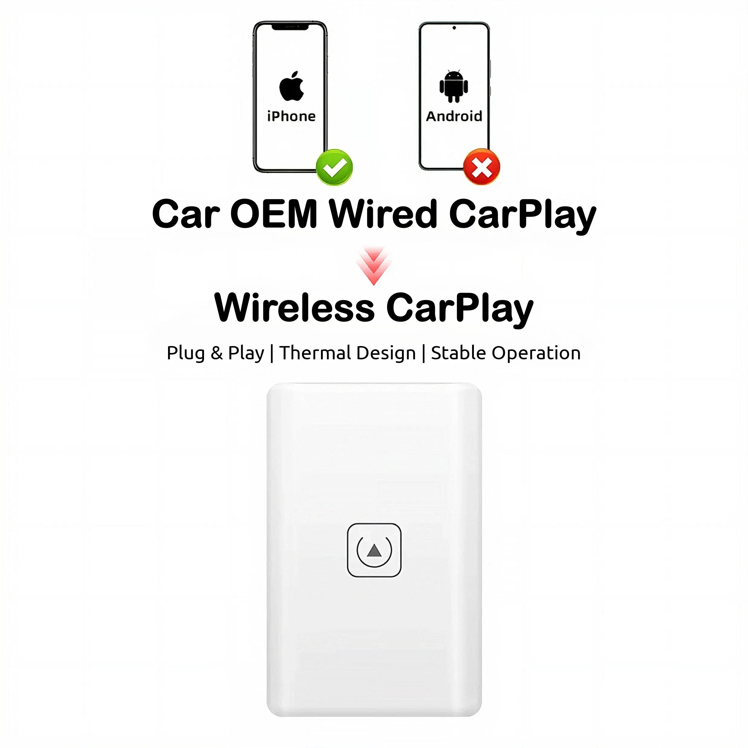 Wireless Apple CarPlay Adapter For Cable Free Driving Experience