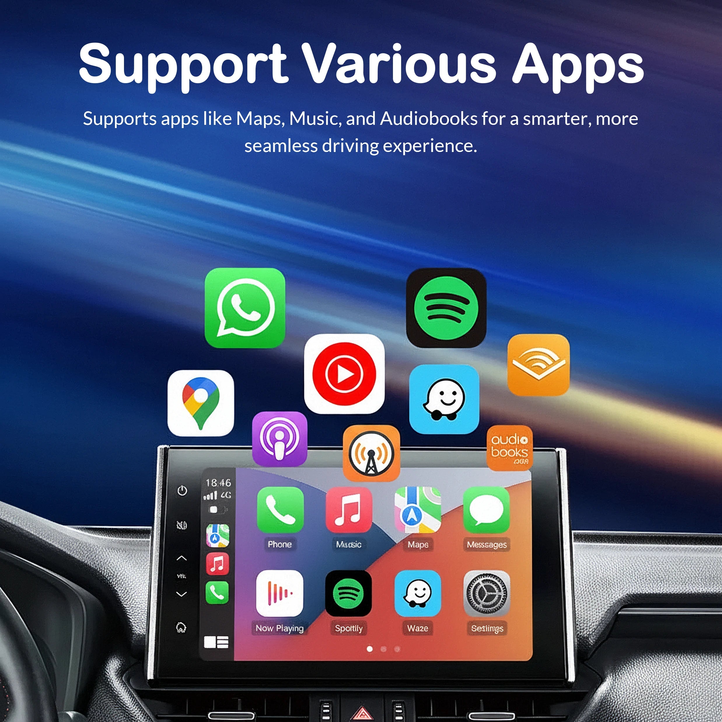 Wireless Apple CarPlay Adapter For Cable Free Driving Experience
