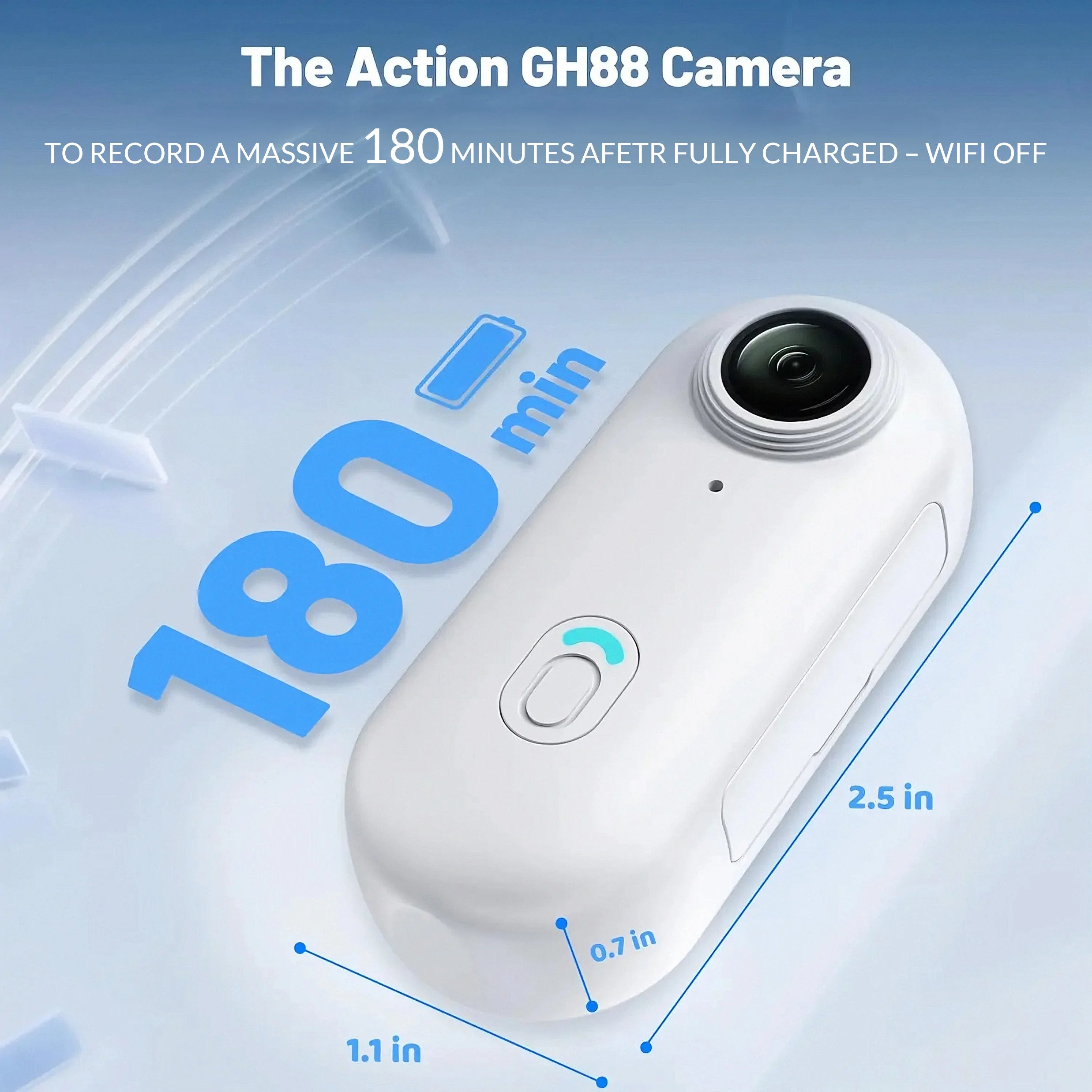 Portable Mini POV Camera For Hands Free 1080P Recording