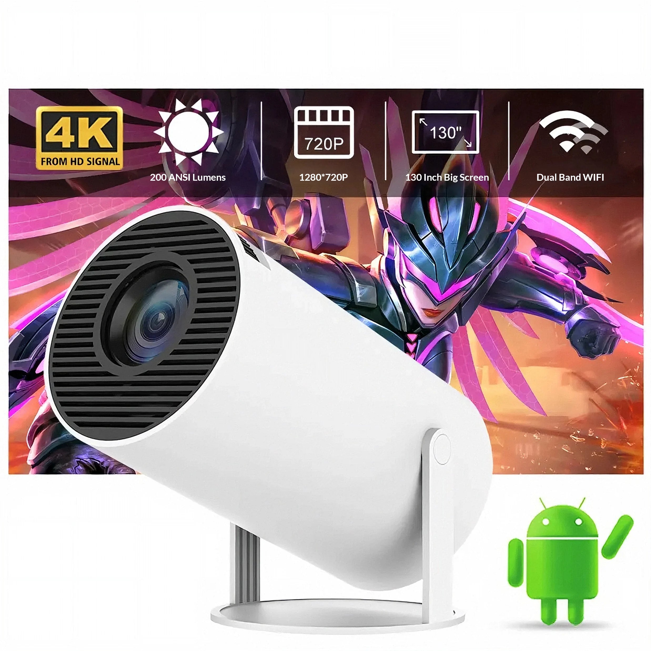HY300 Mini Cinema Device With HD Display And Smart Features