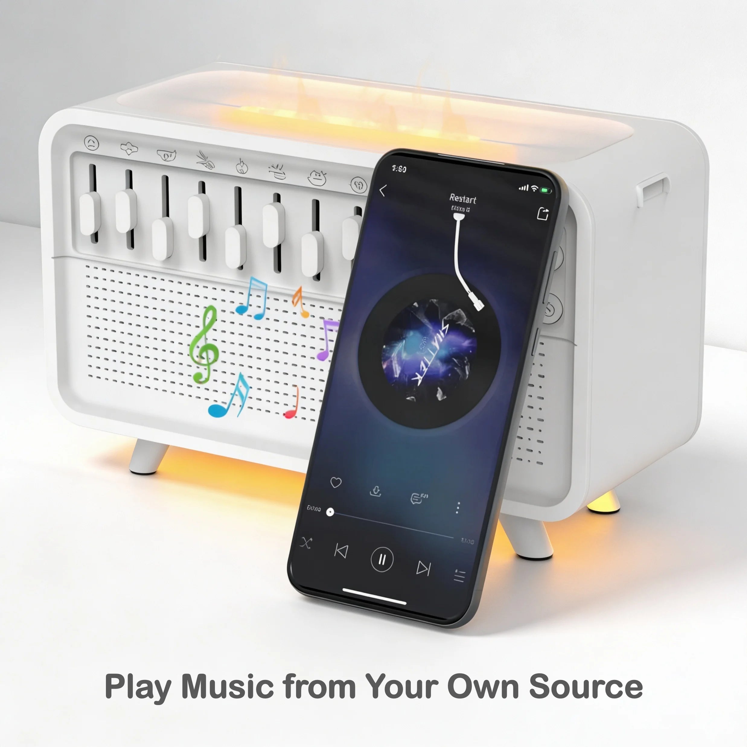 3 In 1 Bluetooth Humidifier With White Noise And Ambient Light