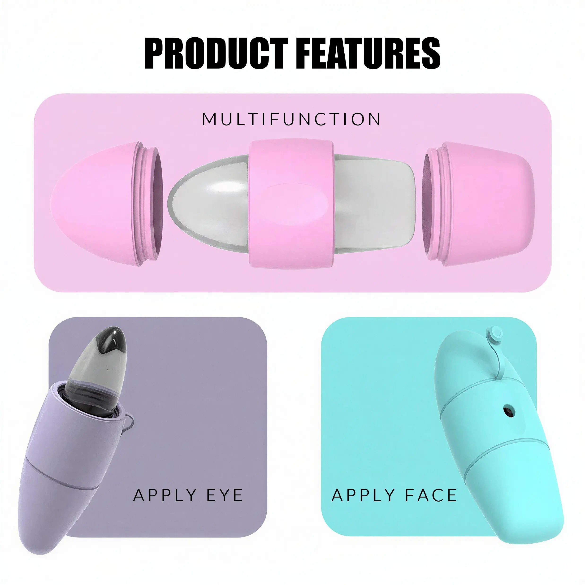 Silicone Ice Face Roller For Pore Tightening And Skin Contouring