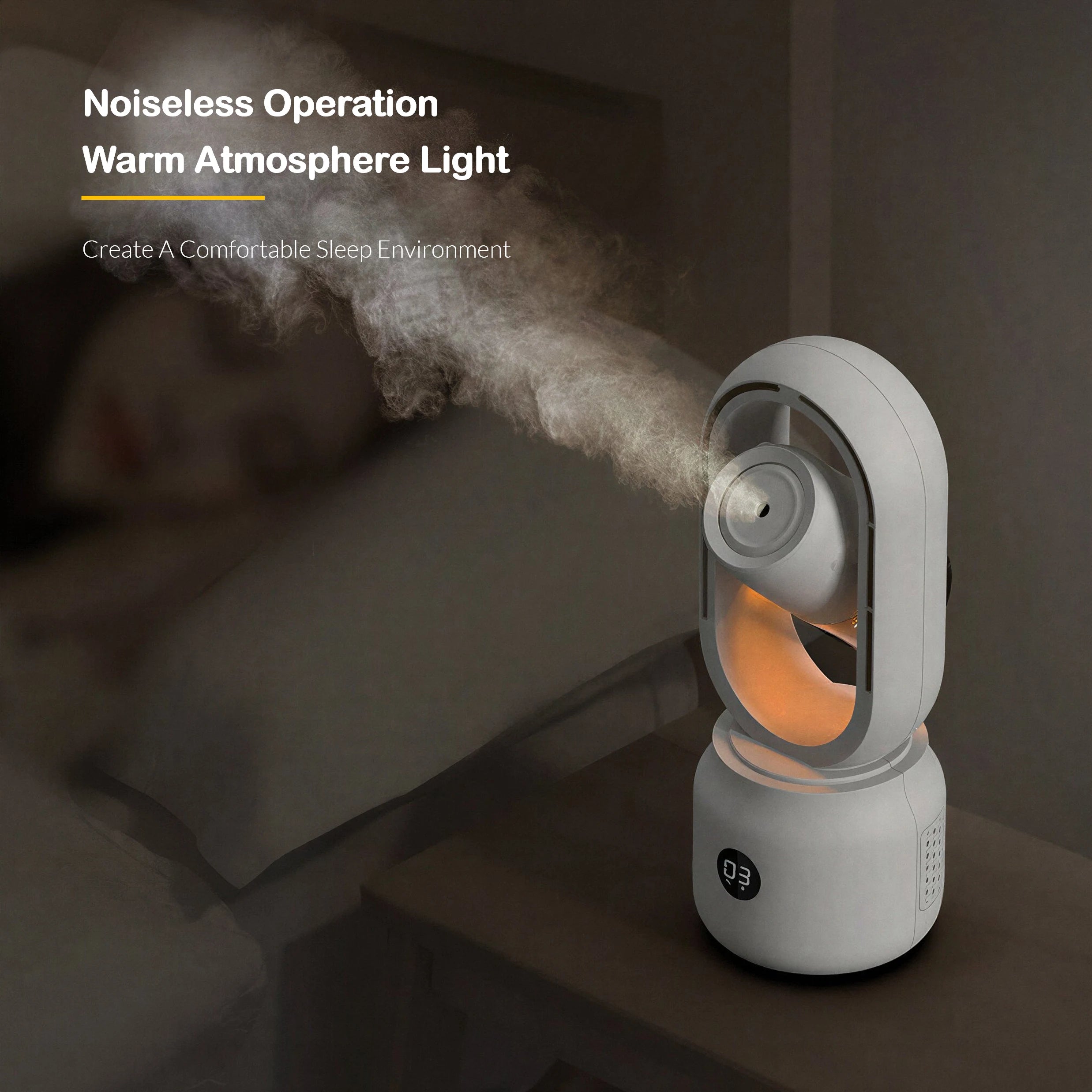 Portable Rechargeable Bladeless Water Cooler With Mist Sprayer
