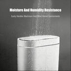 Product with moisture and humidity resistance text on a gray background