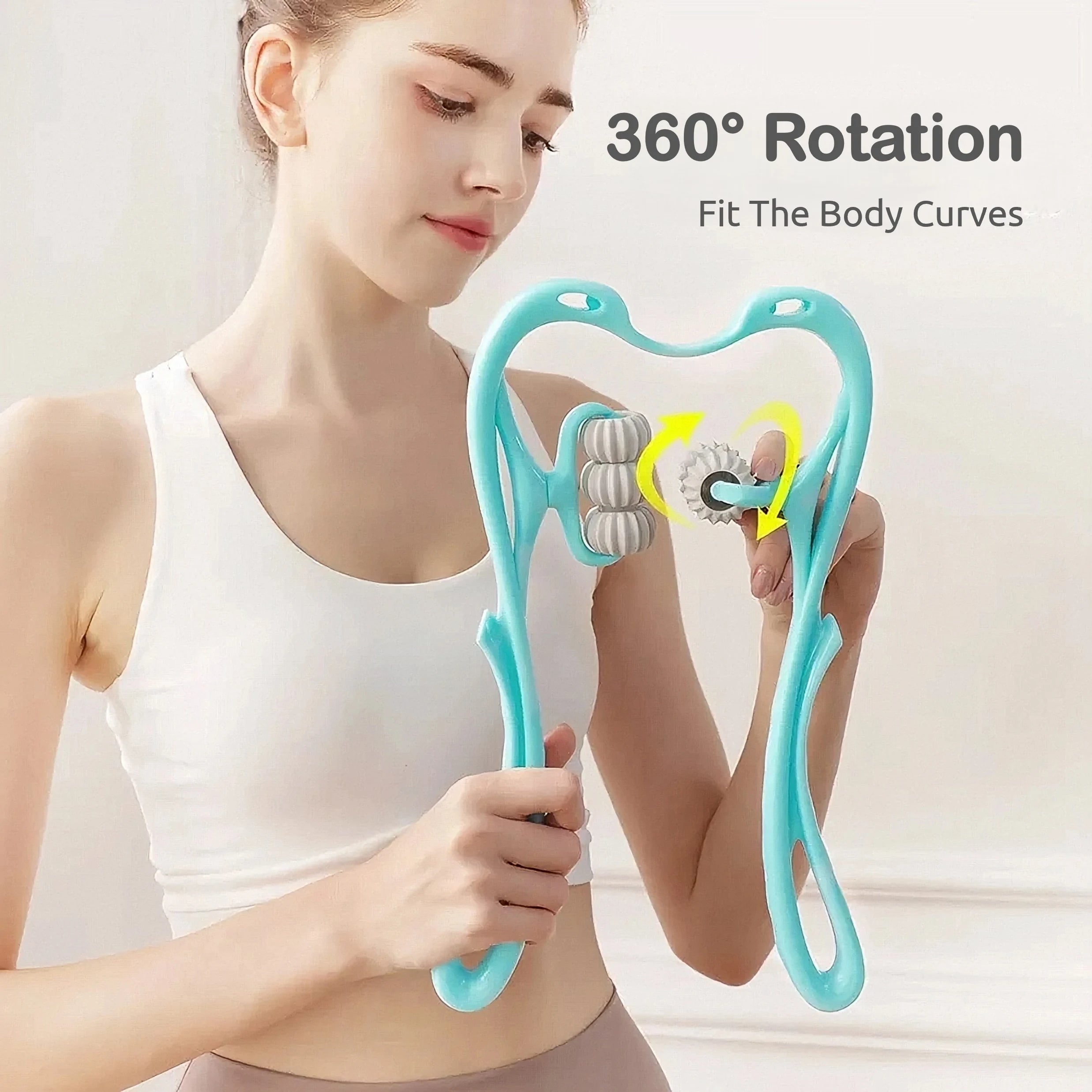 6 Wheel Neck And Shoulder Massager With Deep Tissue Relief