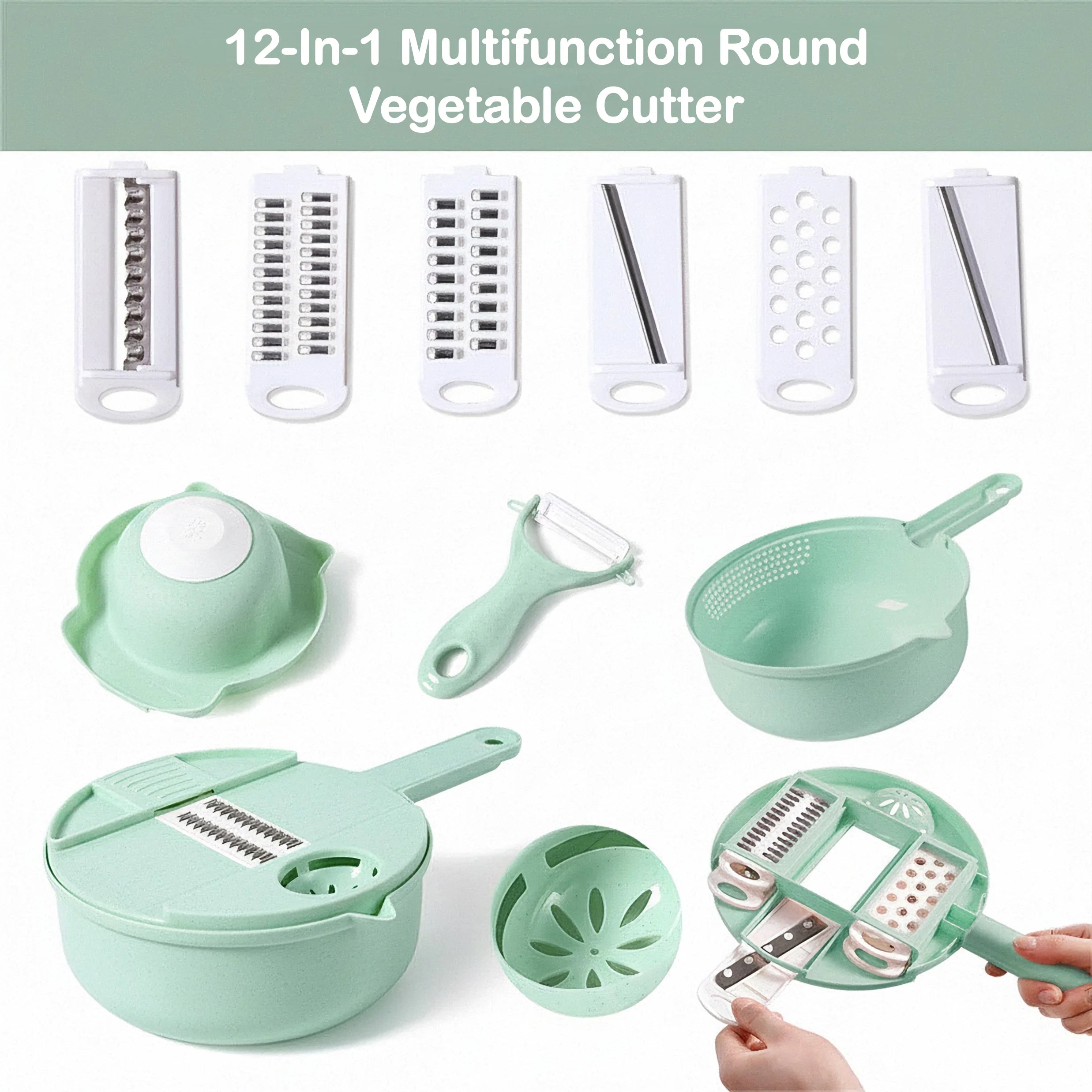 Multifunctional Salad Chopper With Precision Cutting Blades