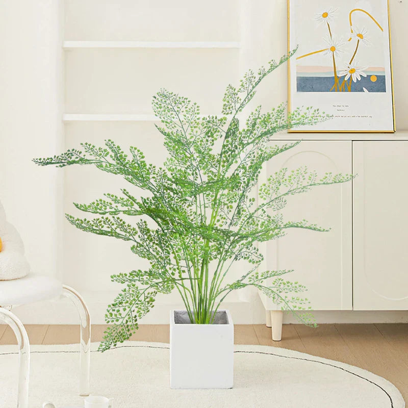 Dlight Decor 88 Cm Tropical Palm Fern Branch With Real Touch Leaves