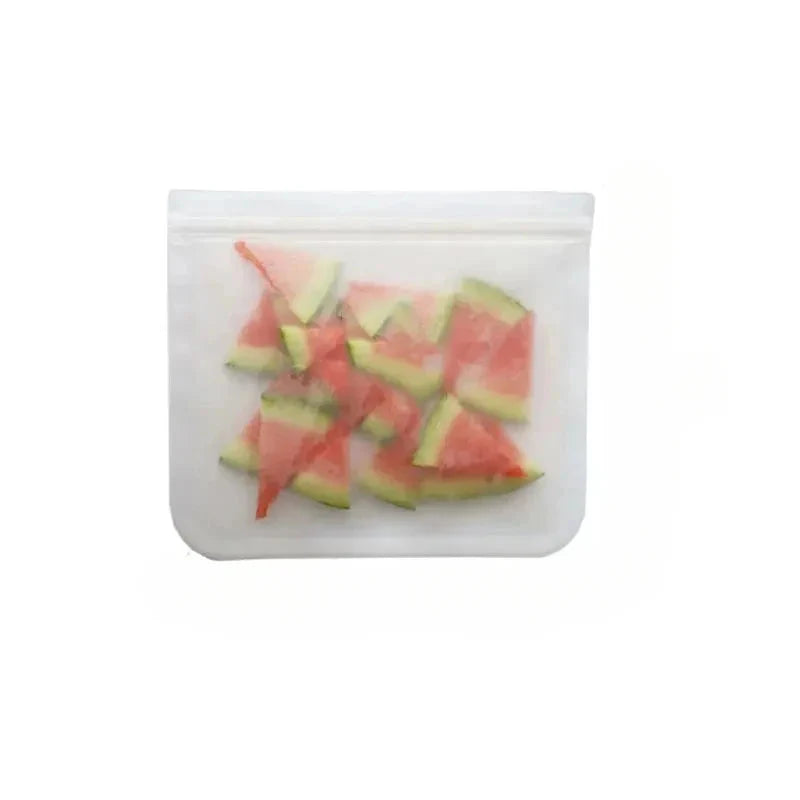 Reusable Silicone Food Storage Bags – Leakproof Zip Containers
