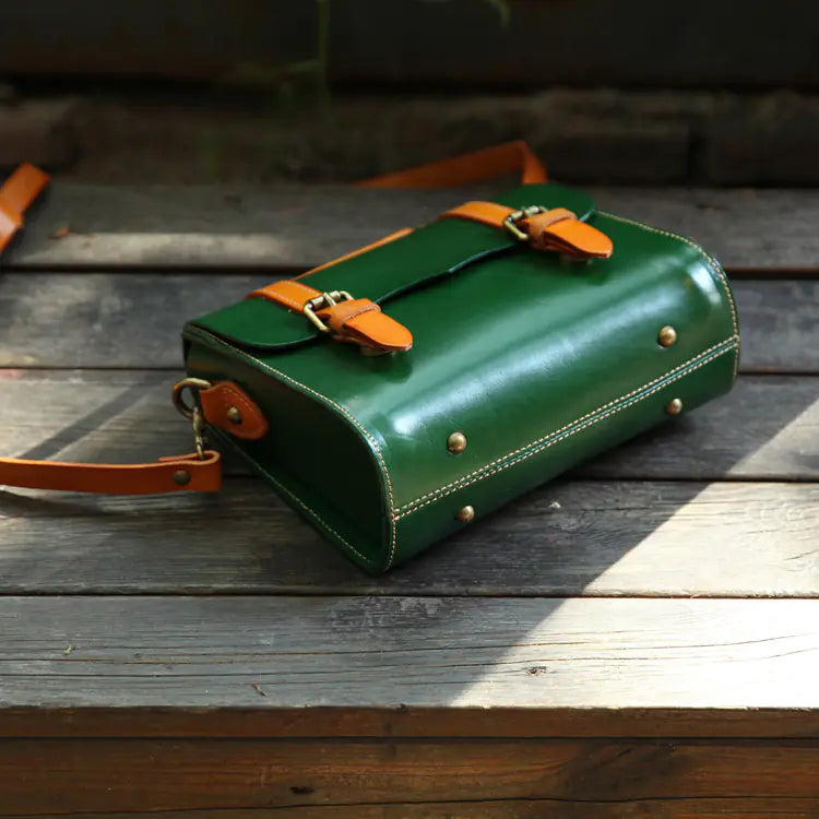 Handcrafted Vintage Leather Crossbody Bag