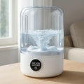 Humidifier with water inside on a table near a window