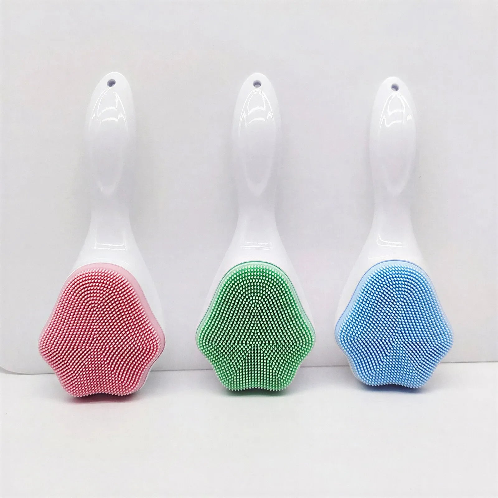 Handheld Silicone Face Scrubber Brush For Gentle Deep Cleansing