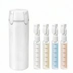 4 In 1 Travel Dispenser Bottles & Toiletry Containers With Labels