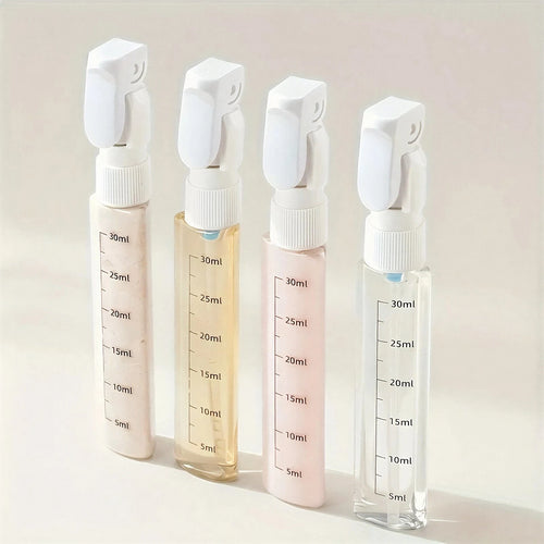 4 In 1 Travel Dispenser Bottles & Toiletry Containers With Labels