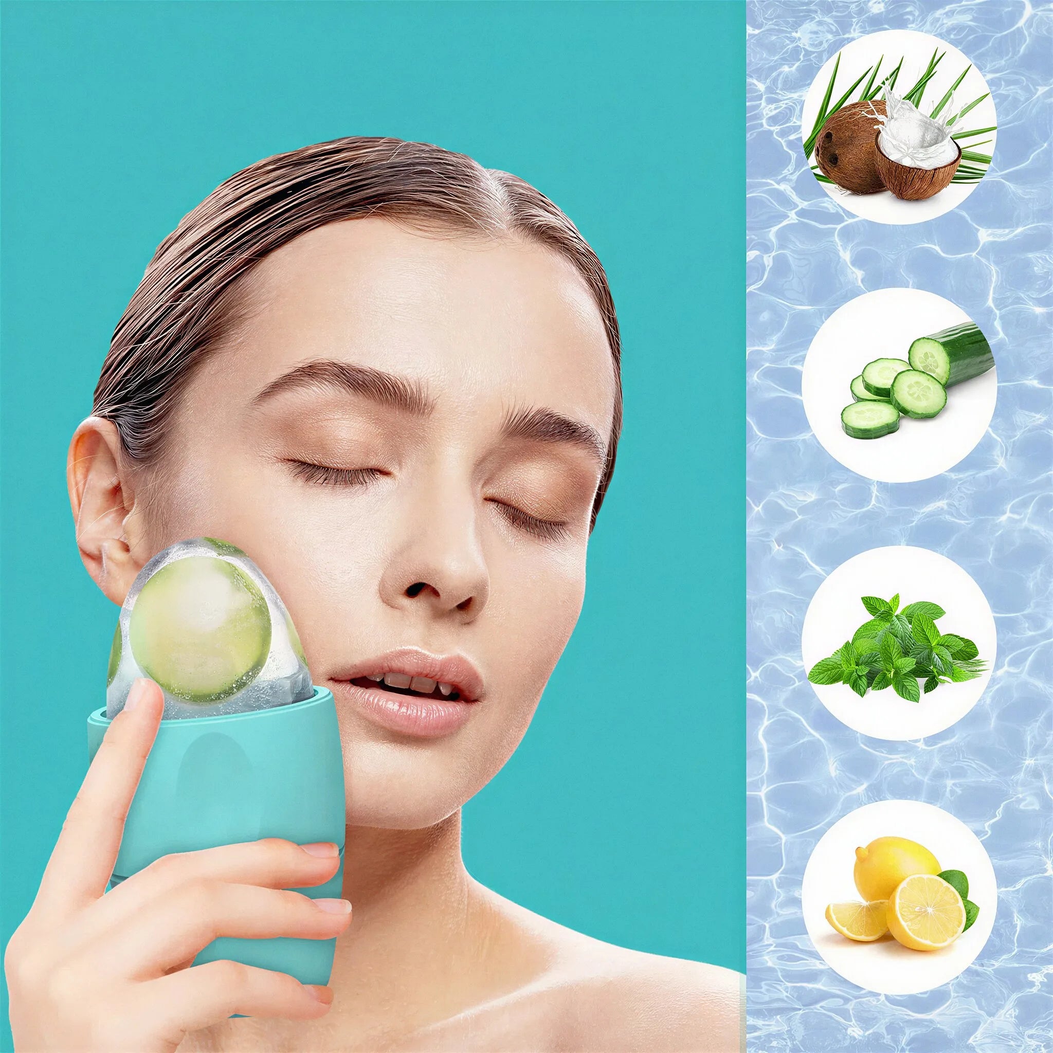 Silicone Ice Face Roller For Pore Tightening And Skin Contouring
