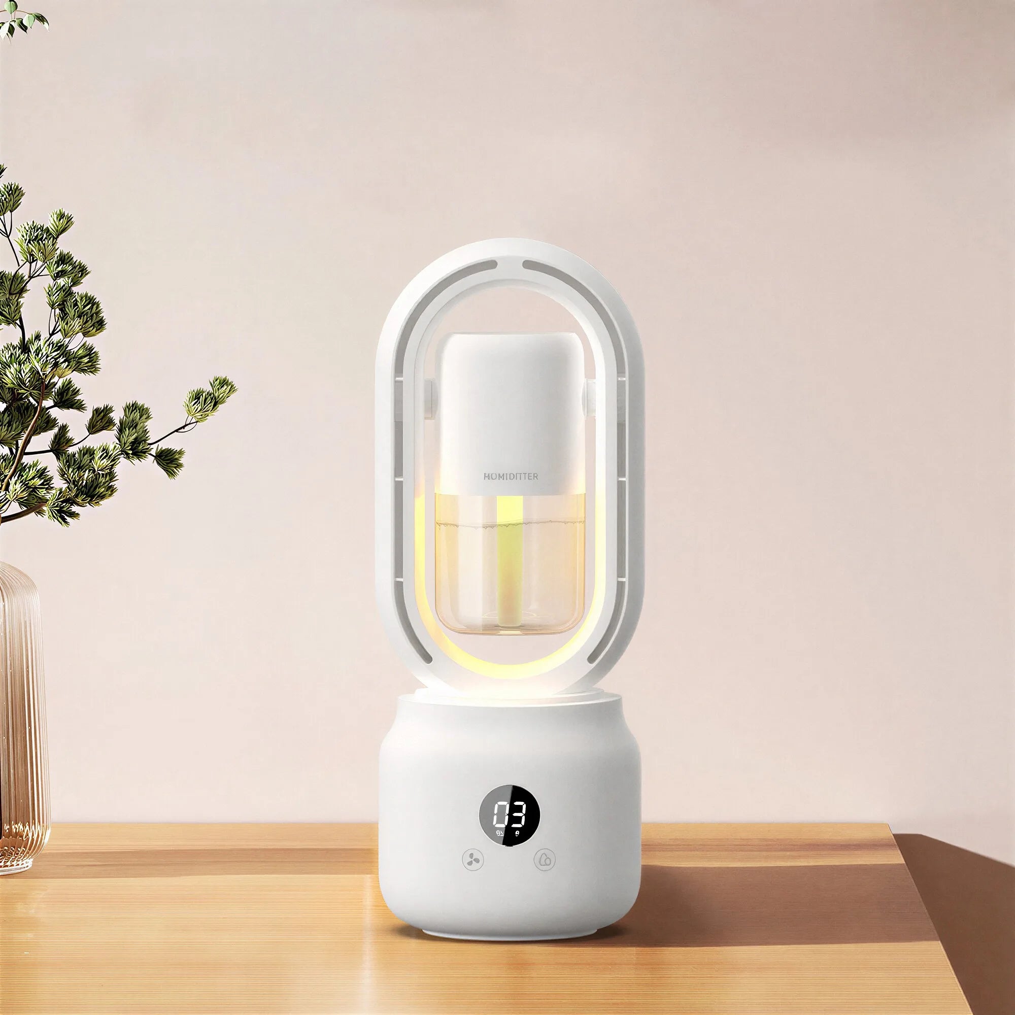 Portable Rechargeable Bladeless Water Cooler With Mist Sprayer