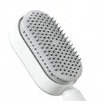 Ergonomic Grip Hairbrush With Quick Clean Base System