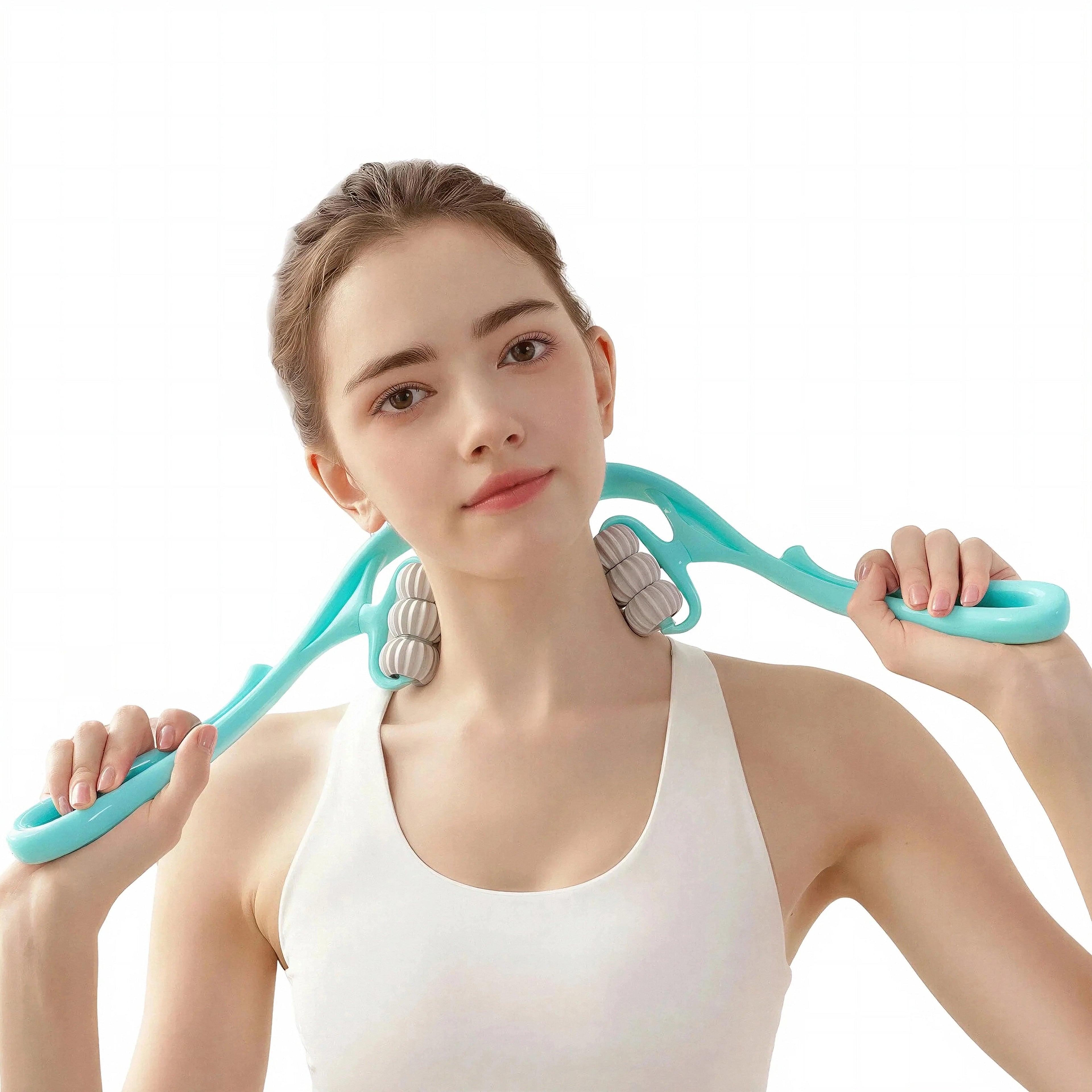6 Wheel Neck And Shoulder Massager With Deep Tissue Relief