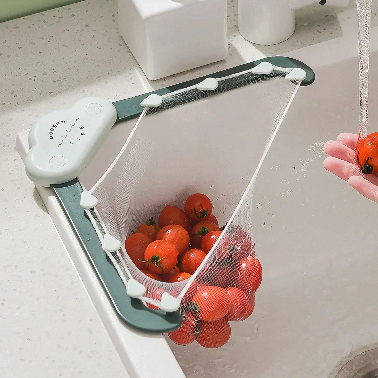 Creative Sink Drain Rack With Disposable Filter For Easy Cleaning